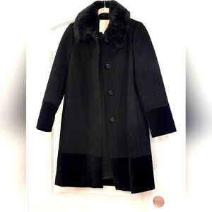 Kate spade Black Wool-Blend Broadway Coat